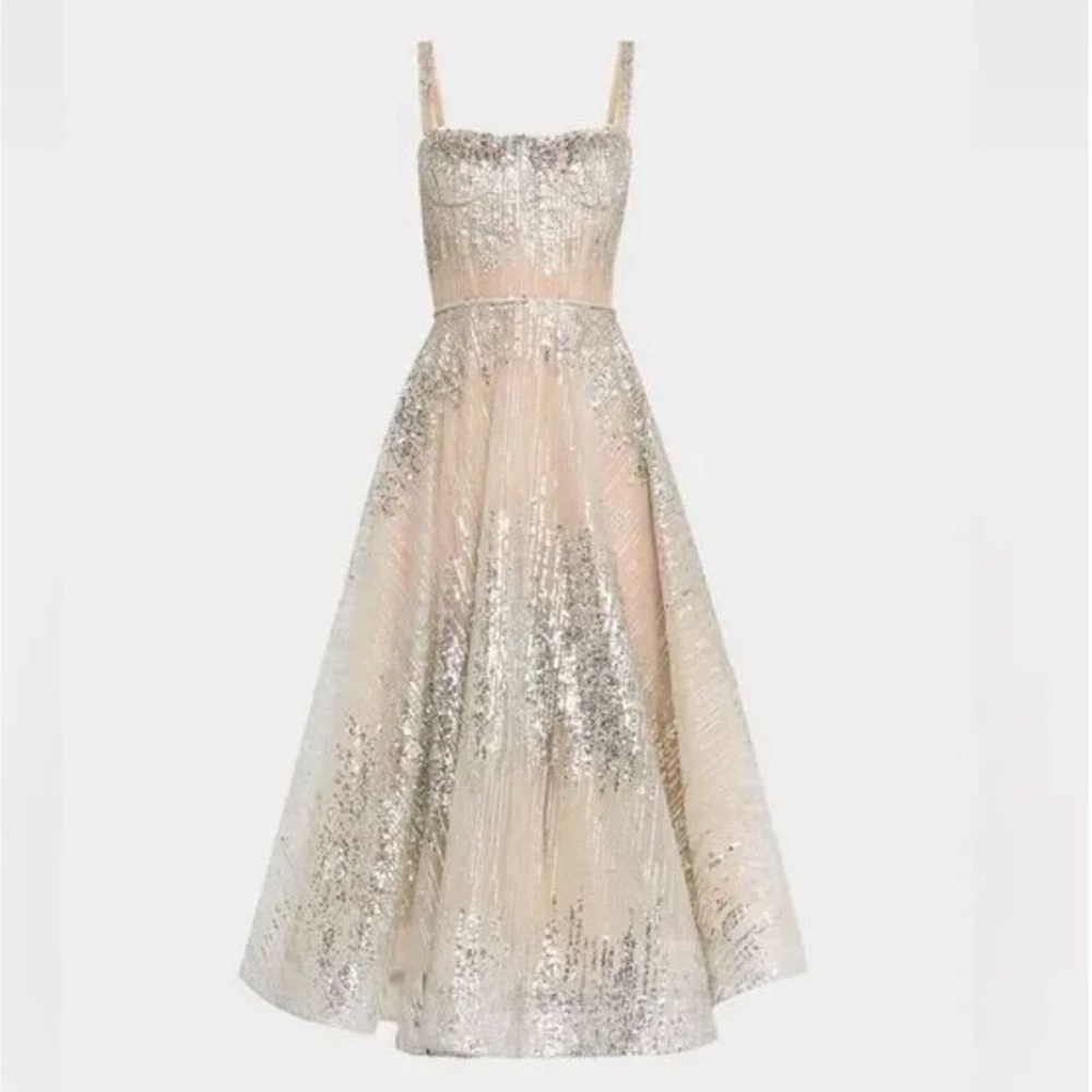 Bronx and Banco Silver Sequin Dress